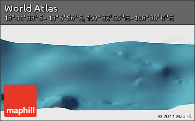 Satellite Panoramic Map of the Area around 13° 24' 15" S, 108° 1' 30" E
