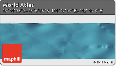 Satellite Panoramic Map of the Area around 13° 24' 15" S, 112° 16' 30" E