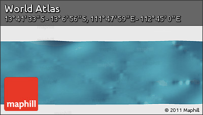 Satellite Panoramic Map of the Area around 13° 24' 15" S, 112° 16' 30" E