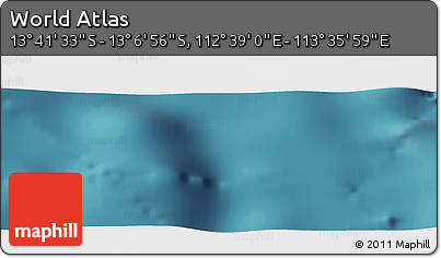 Satellite Panoramic Map of the Area around 13° 24' 15" S, 113° 7' 30" E
