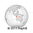 Outline Map of the Area around 13° 24' 15" S, 115° 40' 30" E, rectangular outline