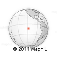 Outline Map of the Area around 13° 24' 15" S, 117° 13' 29" W, rectangular outline