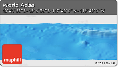 Political Panoramic Map of the Area around 13° 24' 15" S, 117° 13' 29" W