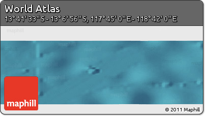 Satellite Panoramic Map of the Area around 13° 24' 15" S, 118° 13' 29" E