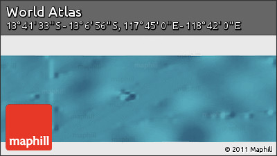 Satellite Panoramic Map of the Area around 13° 24' 15" S, 118° 13' 29" E