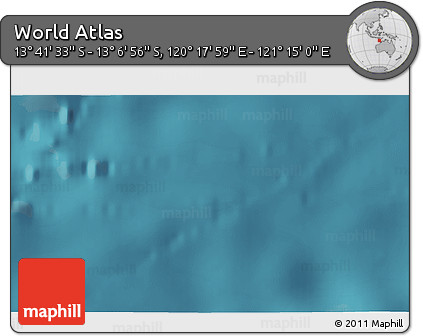 Satellite 3D Map of the Area around 13° 24' 15" S, 120° 46' 30" E