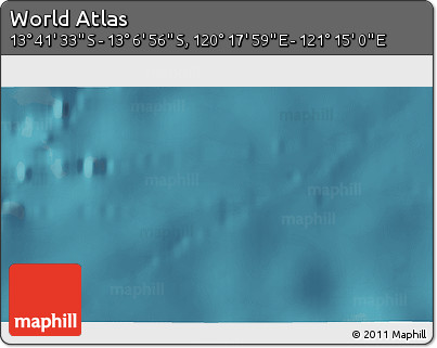 Satellite 3D Map of the Area around 13° 24' 15" S, 120° 46' 30" E