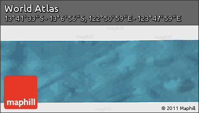 Satellite Panoramic Map of the Area around 13° 24' 15" S, 123° 19' 29" E