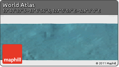 Satellite Panoramic Map of the Area around 13° 24' 15" S, 127° 34' 30" E