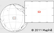 Blank Location Map of the area around 13° 24' 15" S, 127° 25' 30" W