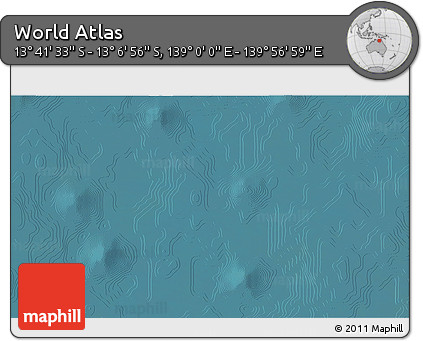 Satellite 3D Map of the Area around 13° 24' 15" S, 139° 28' 29" E