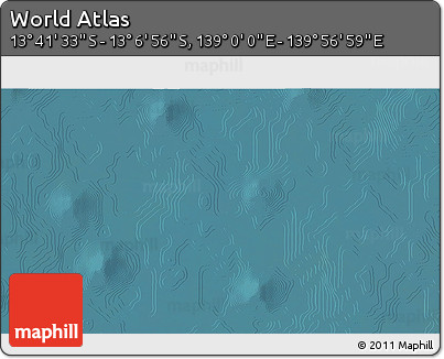 Satellite 3D Map of the Area around 13° 24' 15" S, 139° 28' 29" E