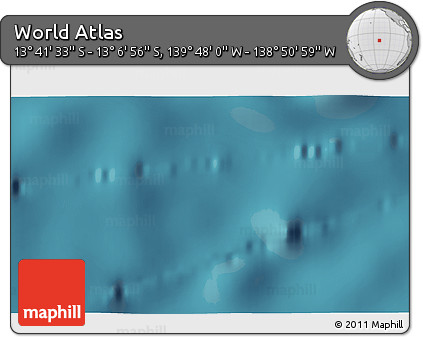 Satellite 3D Map of the Area around 13° 24' 15" S, 139° 19' 29" W