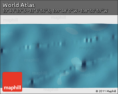 Satellite 3D Map of the Area around 13° 24' 15" S, 139° 19' 29" W