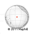 Outline Map of the Area around 13° 24' 15" S, 141° 1' 30" W, rectangular outline