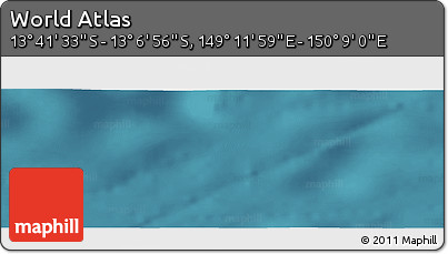 Satellite Panoramic Map of the Area around 13° 24' 15" S, 149° 40' 30" E