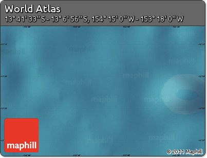 Satellite Map of the Area around 13° 24' 15" S, 153° 46' 30" W