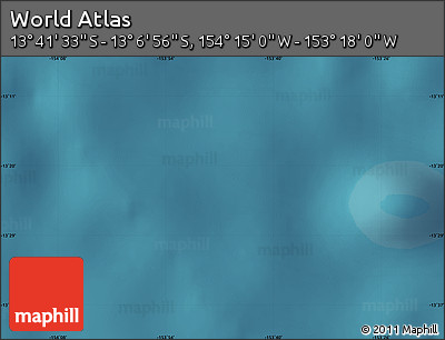 Satellite Map of the Area around 13° 24' 15" S, 153° 46' 30" W