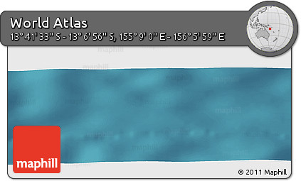 Satellite Panoramic Map of the Area around 13° 24' 15" S, 155° 37' 30" E