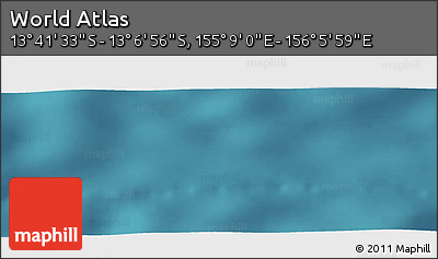 Satellite Panoramic Map of the Area around 13° 24' 15" S, 155° 37' 30" E