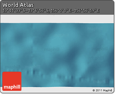 Satellite 3D Map of the Area around 13° 24' 15" S, 156° 28' 29" E