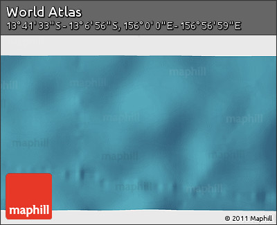 Satellite 3D Map of the Area around 13° 24' 15" S, 156° 28' 29" E