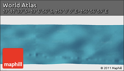 Satellite Panoramic Map of the Area around 13° 24' 15" S, 156° 28' 29" E