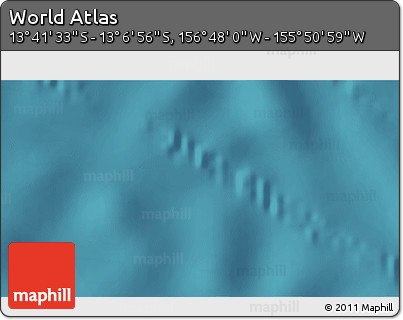Satellite 3D Map of the Area around 13° 24' 15" S, 156° 19' 29" W