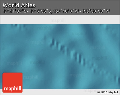 Satellite 3D Map of the Area around 13° 24' 15" S, 156° 19' 29" W