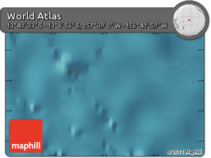 Satellite Map of the Area around 13° 24' 15" S, 157° 10' 30" W