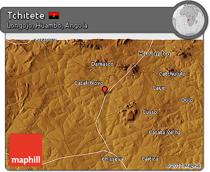Physical 3D Map of Tchitete