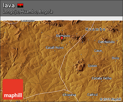 Physical 3D Map of Iava