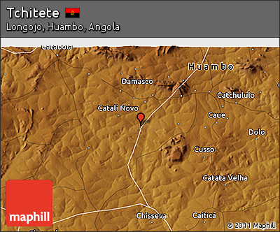 Physical 3D Map of Tchitete