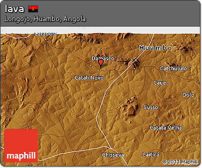 Physical 3D Map of Iava