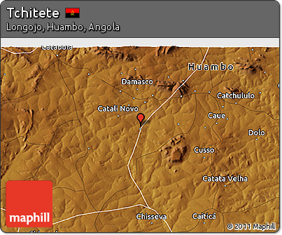 Physical 3D Map of Tchitete
