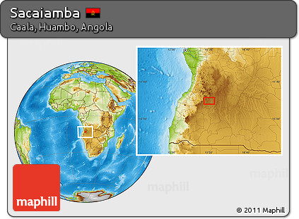 Physical Location Map of Sacaiamba