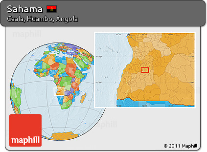 Political Location Map of Sahama