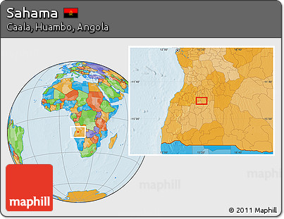 Political Location Map of Sahama