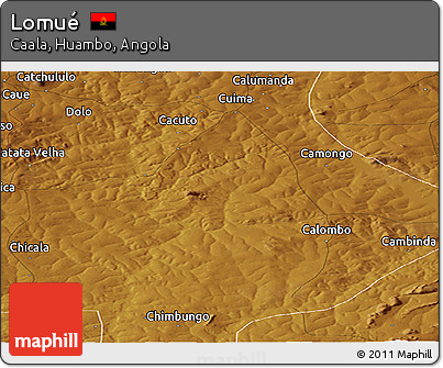 Physical Panoramic Map of Lomué