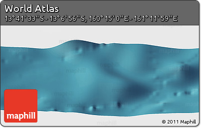 Satellite Panoramic Map of the Area around 13° 24' 15" S, 160° 43' 29" E