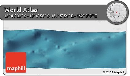 Satellite Panoramic Map of the Area around 13° 24' 15" S, 161° 34' 29" E