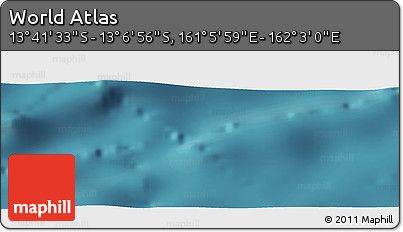 Satellite Panoramic Map of the Area around 13° 24' 15" S, 161° 34' 29" E
