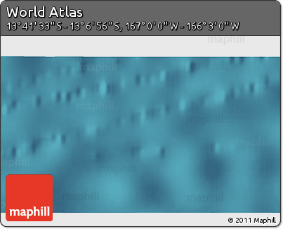 Satellite 3D Map of the Area around 13° 24' 15" S, 166° 31' 30" W