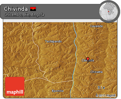 Physical 3D Map of Chivinda