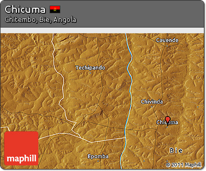 Physical 3D Map of Chicuma