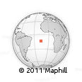 Outline Map of the Area around 13° 24' 15" S, 16° 4' 29" W, rectangular outline