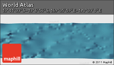 Satellite Panoramic Map of the Area around 13° 24' 15" S, 170° 4' 29" E