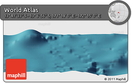 Satellite Panoramic Map of the Area around 13° 24' 15" S, 171° 46' 30" E