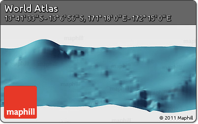 Satellite Panoramic Map of the Area around 13° 24' 15" S, 171° 46' 30" E