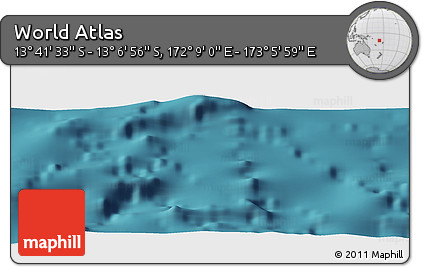 Satellite Panoramic Map of the Area around 13° 24' 15" S, 172° 37' 30" E